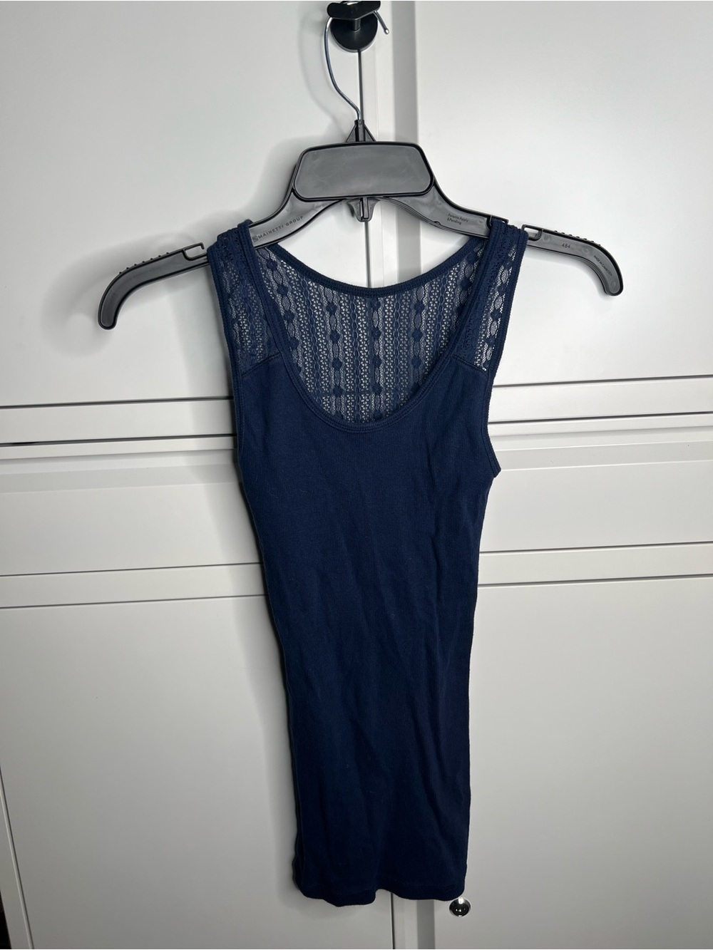 ☀️ Women’s Navy Lace-Back Tank Top